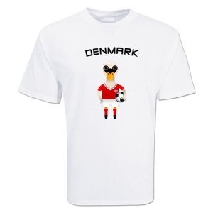 Denmark Mascot Soccer T-shirt
