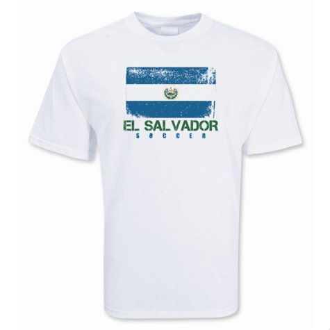 El Salvador Soccer T-shirt (white)