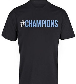 2012 Manchester City Champions T-Shirt (Black)