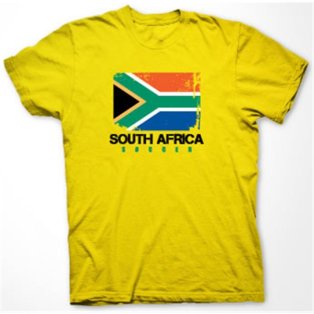 South Africa Soccer T-shirt (yellow)