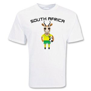 South Africa Mascot Soccer T-shirt South Africa Mascot Soccer T-shirt