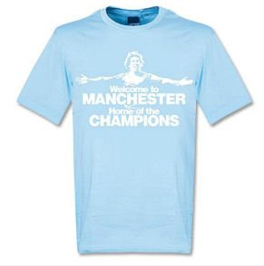 2012 Manchester City Welcome To Manchester T-Shirt (Blue)