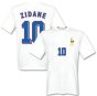 Zidedine Zidane France 1998 Away T-Shirt (White)