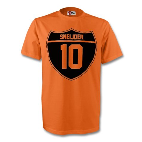 Wesley Sneijder Holland Crest Tee (orange)
