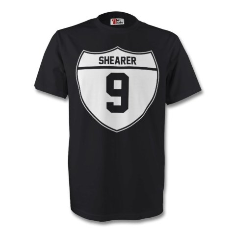 Alan Shearer Newcastle Crest Tee (black)