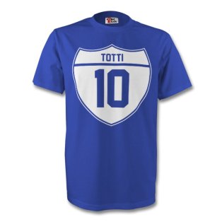 Francesco Totti Italy Crest Tee (blue)