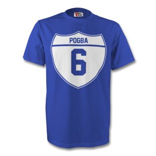 Paul Pogba France Crest Tee (blue)