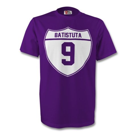 Gabriel Batistuta Fiorentina Crest Tee (purple) - Kids