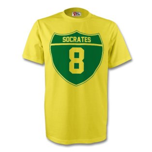 Socrates Brazil Crest Tee (yellow) - Kids