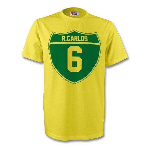 Roberto Carlos Brazil Crest Tee (yellow) - Kids
