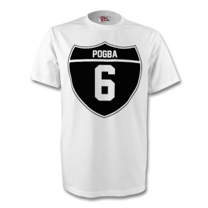 Paul Pogba Juventus Crest Tee (white) - Kids