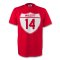 Theo Walcott Arsenal Crest Tee (red) - Kids