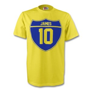 James Rodriguez Colombia Crest Tee (yellow)