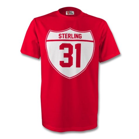 Raheem Sterling Liverpool Crest Tee (red)
