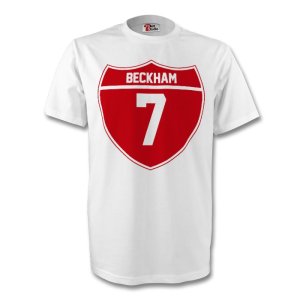 David Beckham England Crest Tee (white)