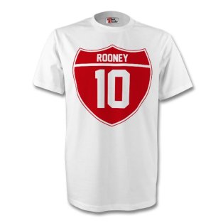 Wayne Rooney England Crest Tee (white) - Kids