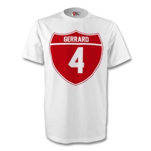 Steven Gerrard England Crest Tee (white)