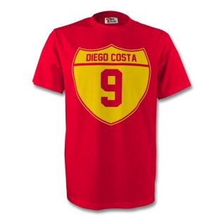 Diego Costa Spain Crest Tee (red) - Kids