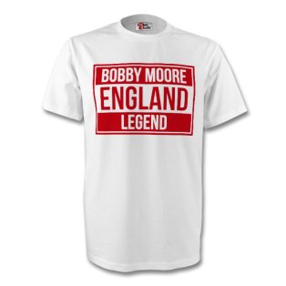 Bobby Moore England Legend Tee (white) - Kids