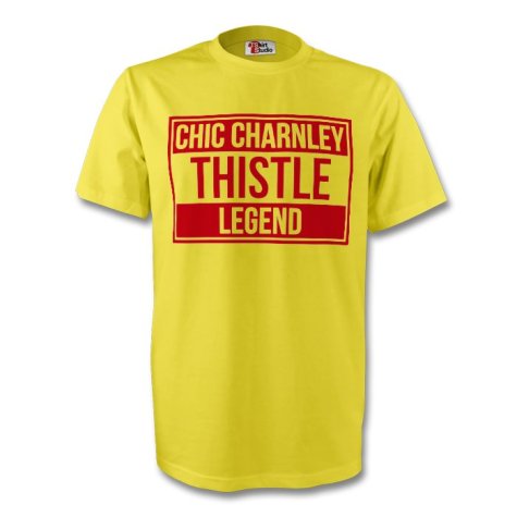 Chic Charnley Partick Thistle Legend Tee (yellow) - Kids