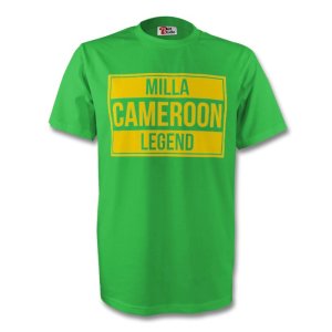 Roger Milla Cameroon Legend Tee (green) - Kids
