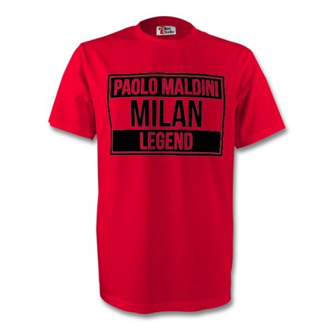 Paolo Maldini Ac Milan Legend Tee (red) - Kids