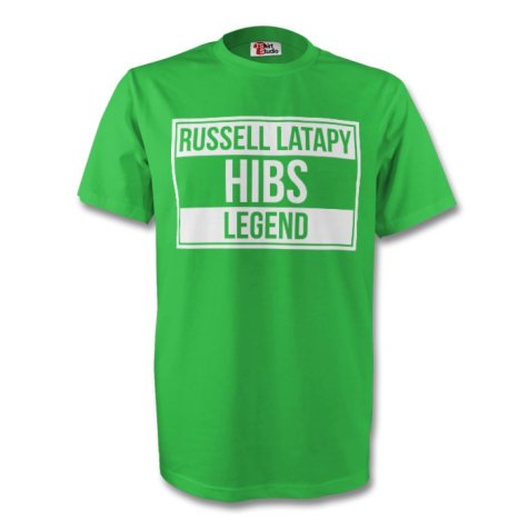 Russell Latapy Hibs Legend Tee (green) - Kids