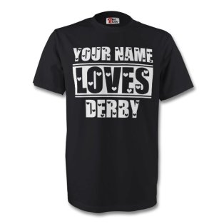 Your Name Loves Derby T-shirt (black) - Kids