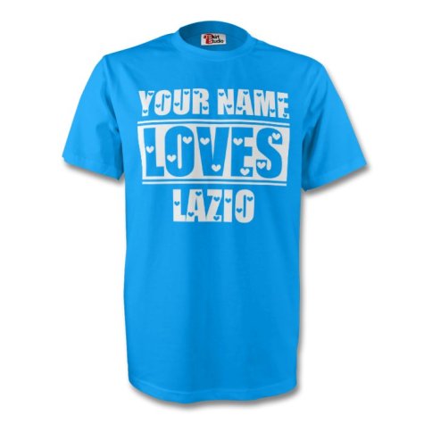 Your Name Loves Lazio T-shirt (sky)