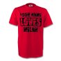 Your Name Loves Milan T-shirt (red)