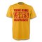 Your Name Loves Galatasaray T-shirt (yellow)