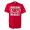 Your Name Loves Monaco T-shirt (red) - Kids