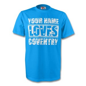 Your Name Loves Coventry T-shirt (sky) - Kids