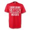 Your Name Loves Accies T-shirt (red) - Kids