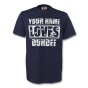 Your Name Loves Dundee T-shirt (navy)