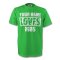 Your Name Loves Hibs T-shirt (green)