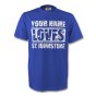 Your Name Loves St Johnstone T-shirt (blue)
