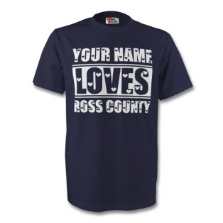 Your Name Loves Ross County T-shirt (navy) - Kids