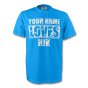 Your Name Loves Hjk T-shirt (sky)