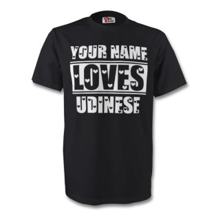 Your Name Loves Udinese T-shirt (black)