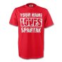 Your Name Loves Spartak T-shirt (red) - Kids