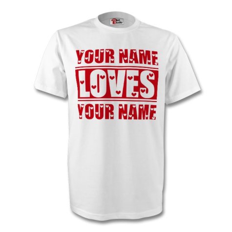 Your Name Loves Your Name T-shirt (white) - Kids