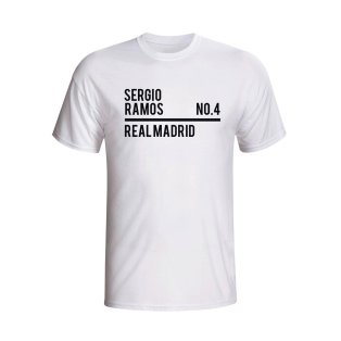 Sergio Ramos Real Madrid Squad T-shirt (white)