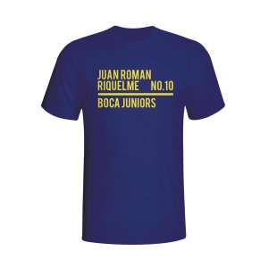 Juan Roman Riquelme Boca Juniors Squad T-shirt (navy) - Kids