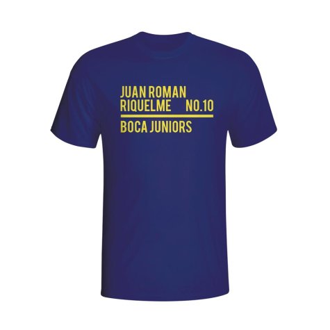 Juan Roman Riquelme Boca Juniors Squad T-shirt (navy) - Kids