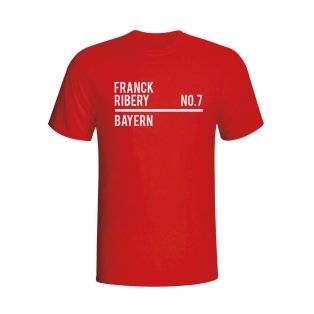 Franck Ribery Bayern Munich Squad T-shirt (red)