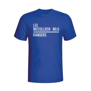 Lee Mcculloch Rangers Squad T-shirt (blue)