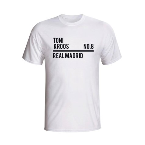 Toni Kroos Real Madrid Squad T-shirt (white)