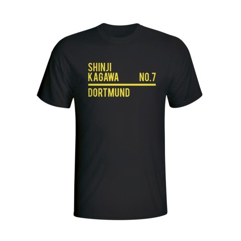 Shinji Kagawa Borussia Dortmund Squad T-shirt (black) - Kids