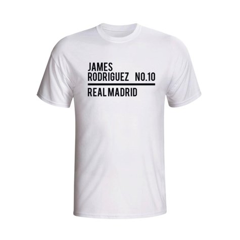 James Rodriguez Real Madrid Squad T-shirt (white)